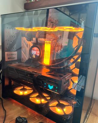 Lian li pc-011DX nero, 9 ventole corsair LL120 RGB