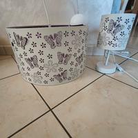 lampadario e lampada da comodino camera bambina 