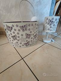 lampadario e lampada da comodino camera bambina 