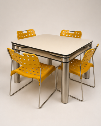 Poker" Game Table + 4 Omkstak Chair