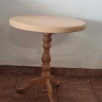 Tavolino rotondo in legno