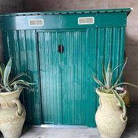 Casetta da giardino in lamiera 195x121