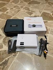 Mini proiettore wifi e bluetooth piu telo 120 pol