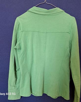 giacca in maglina verde bandiera tg.M