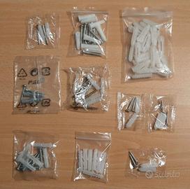 +50 Tasselli da 6mm e Viti, Varie forme [NUOVO]