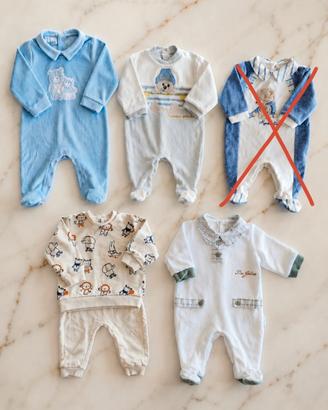 Set 5 pezzi neonato come nuovo 0-9 mesi I Do/Nazar