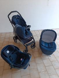 Trio Peg Perego blu navy ovetto passeggino 