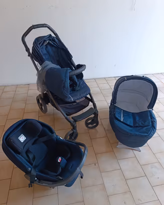 Trio Peg Perego blu navy ovetto passeggino 