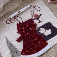 Vestito rosso con paillettes