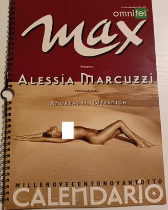 Calendario Alessia Marcuzzi Max 1998