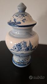 Vaso antico ceramica smaltata VECCHI E PIAM '900