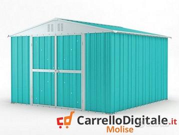 Box struttura lamiera Acciaio 327x307 azzurro