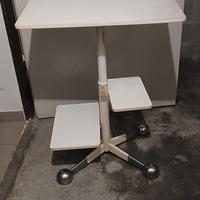 CARRELLO 3 RIPIANI REGOLABILE CON RUOTE VINTAGE 