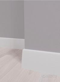 Battiscopa in mdf bianco