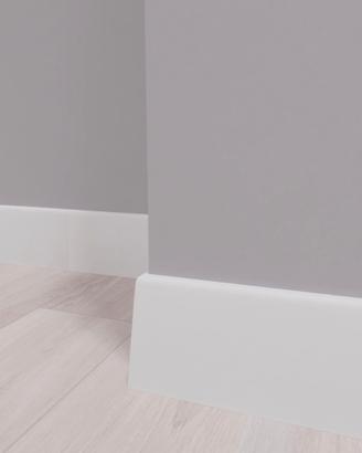Battiscopa in mdf bianco