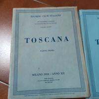 rivista Touring Club Toscana  anno 1934/1935