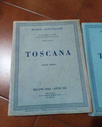 rivista Touring Club Toscana  anno 1934/1935