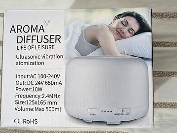 Diffusore di Aromi Umidificatore Ultrasuoni NUOVO