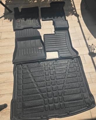 set tappeti da auto e vasca baule mercedes benz 