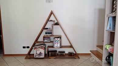 Libreria artigianale in legno massello