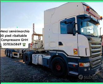 Semirimorchio portacontainer ribaltabile 30 piedi