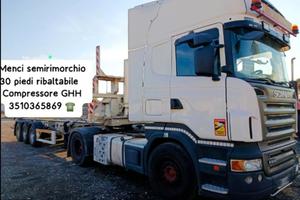 Semirimorchio portacontainer ribaltabile 30 piedi