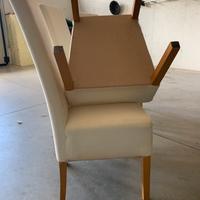 4 sedie senza fodera