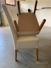 4 sedie senza fodera