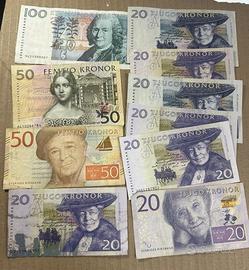 Lotto banconote Svezia