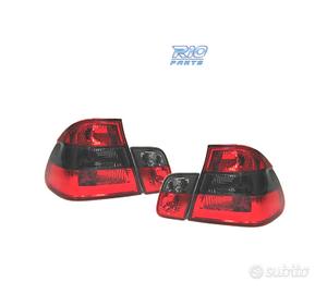 FANALI BMW E46 98-01 ROSSO AFFUMICATO