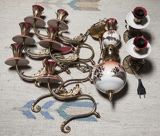 Lampadario completo anni 50/60