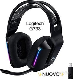 Cuffie Gaming Logitech G733 LIGHTSPEED Nere NUOVE