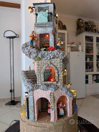 Presepe su base circolare girevole