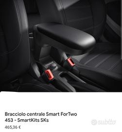 Bracciolo Smart 453 Originale NUOVO (CON STAFFA)