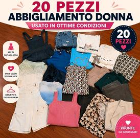 lotto stock abbigliamento donna second hand 