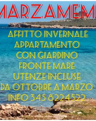MARZAMEMI Appartamento Fronte mare con Giardino