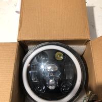 Faro led h4 moto custom rgb teschio 5,75” 142mm