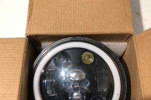 Faro led h4 moto custom rgb teschio 5,75” 142mm