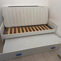 Letto singolo 1 piazza + 1 estraibile