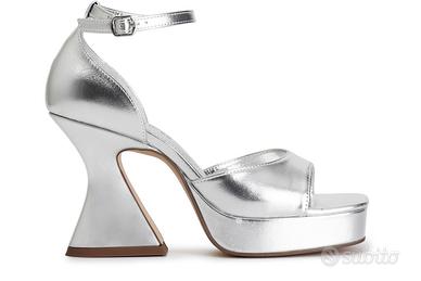 C1MA906Sandalo Donna con Toppone Effetto Laminato