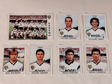 8 figurine Panini Cesena 1989/90 velina originale 