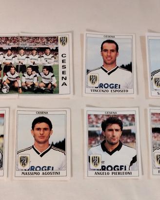 8 figurine Panini Cesena 1989/90 velina originale 