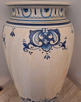 vasoPortaombrelli H52cm ceramicamaioli Dipinto a