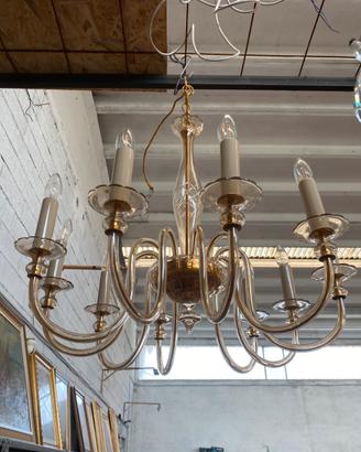 due lampadari  veneziani in vetro di Murano