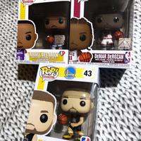 Lotto funko pop nba russell curry e derozan