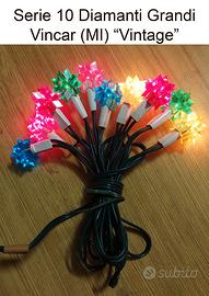 Luci di Natale serie 10 Diamanti GRANDI Vincar MI