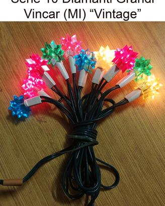Luci di Natale serie 10 Diamanti GRANDI Vincar MI