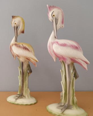 Due fenicotteri ceramica Decò Miami