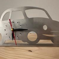 OROLOGIO DA TAVOLO FIAT 500 IN ACCIAIO INOX