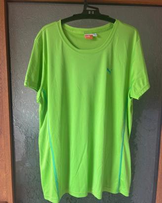 Tshirt verde/blu Puma